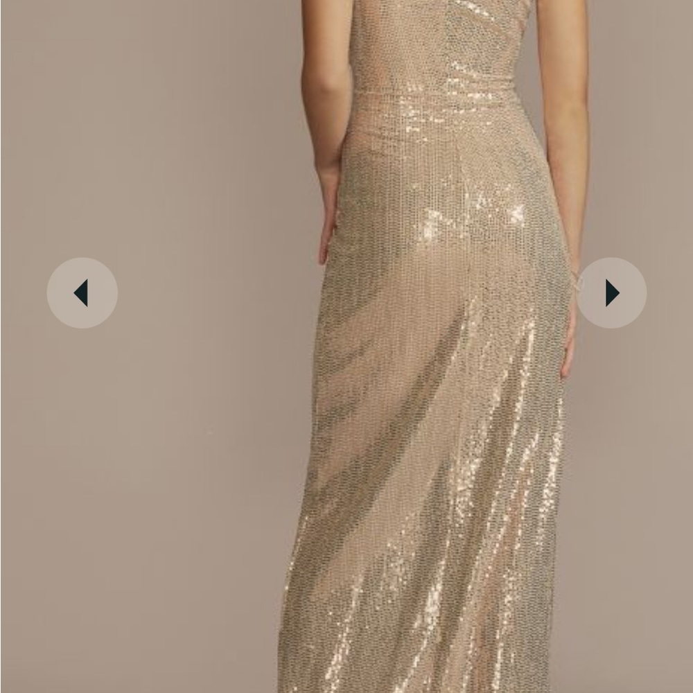 Gold dress from David’s bridal new with tags